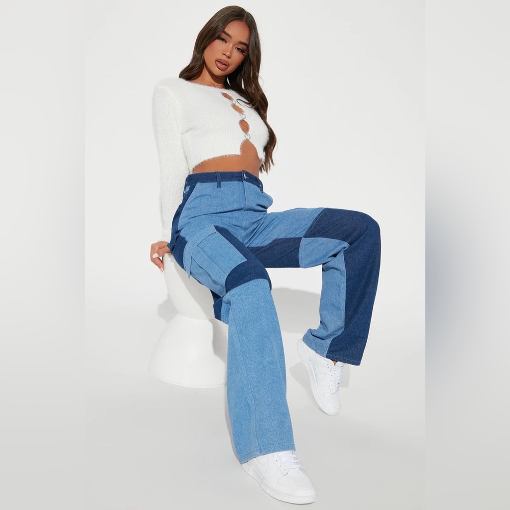 Venice Cargo Jeans - Dark Wash